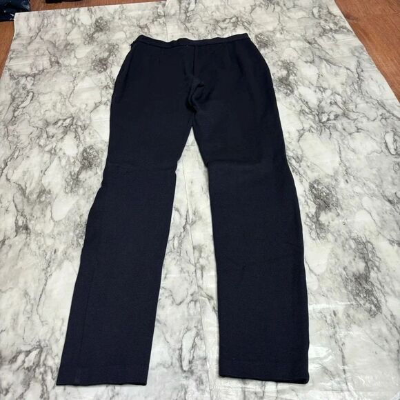 JIL SANDER Made in a Italy Viscose Blend Navy Blue skinny  trouser pants 34 / 4 - Picture 7 of 9